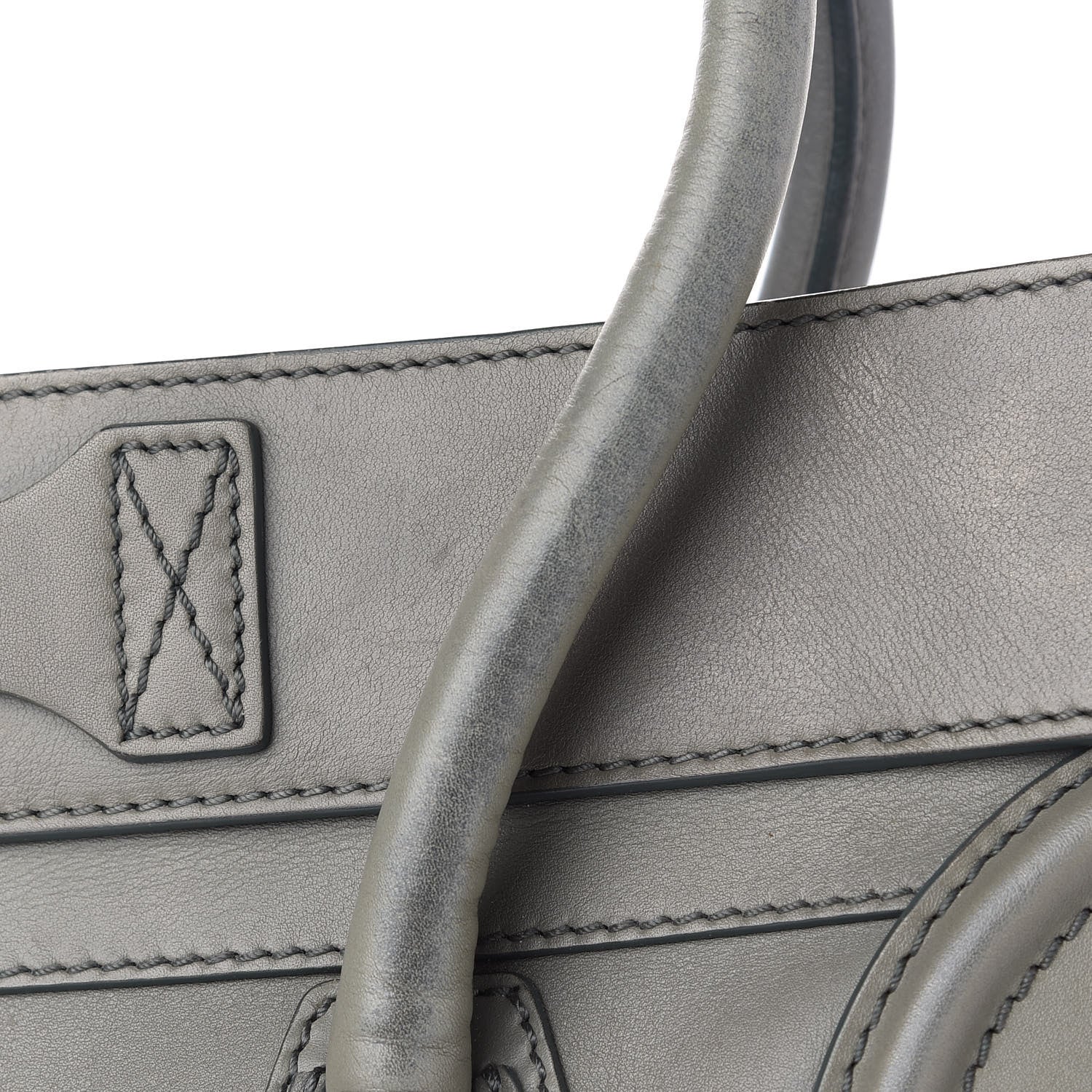 Celine Smooth Calfskin Mini Luggage Grey 14 of 14