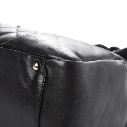 Chanel Calfskin Quilted Large Cambon Flap Black 10 of 12