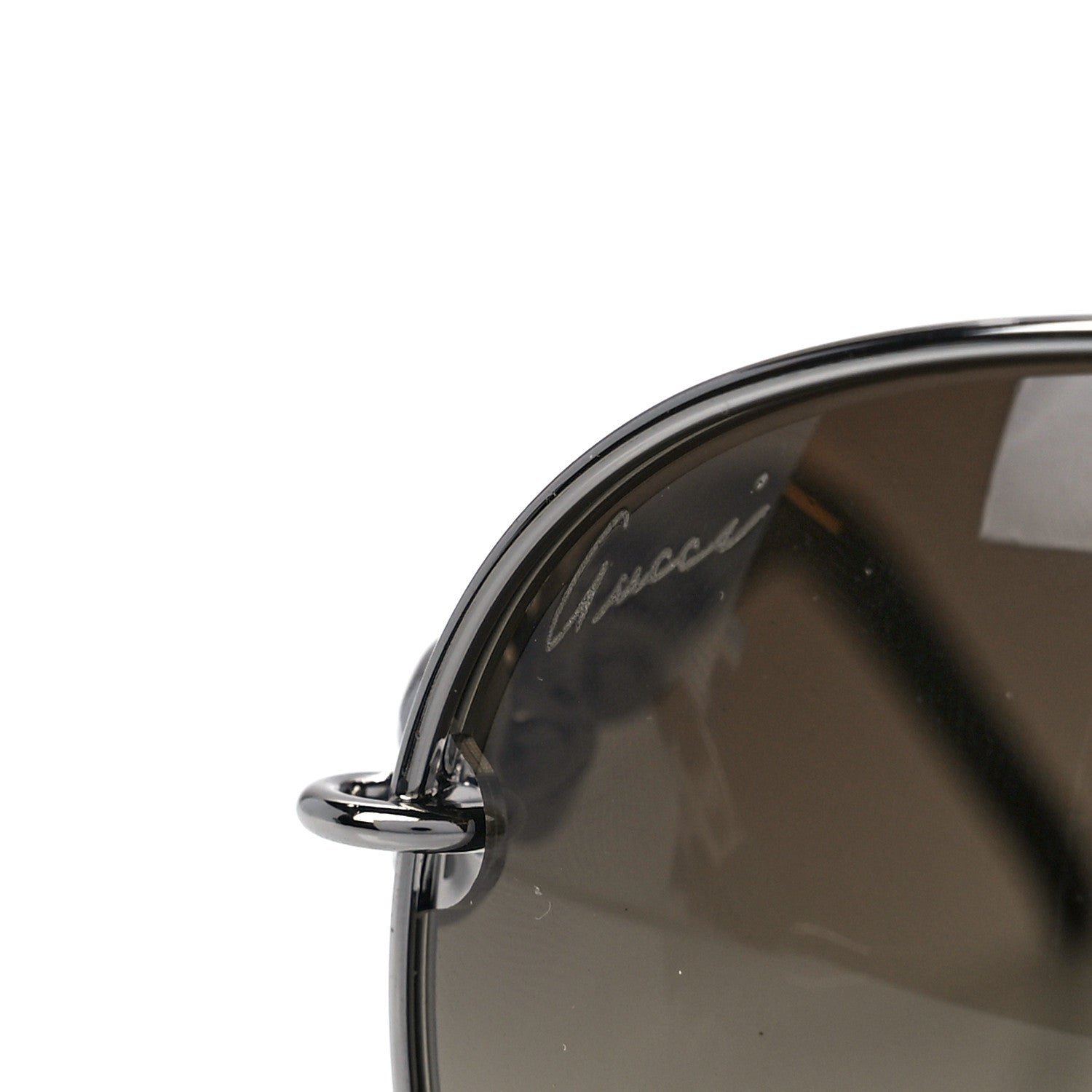 Gucci Marina Chain Aviator Sunglasses GG 4225/S Silver Black 7 of 8