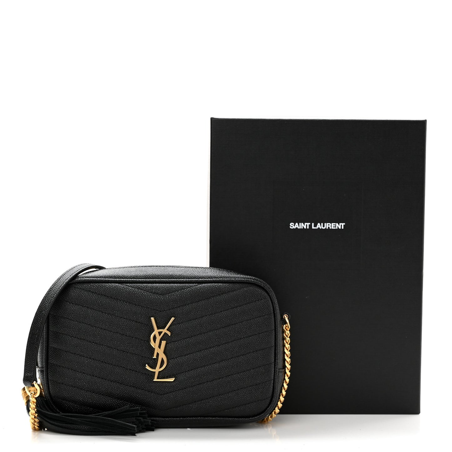 Grain De Poudre Matelasse Monogram Mini Lou Camera Bag Black
