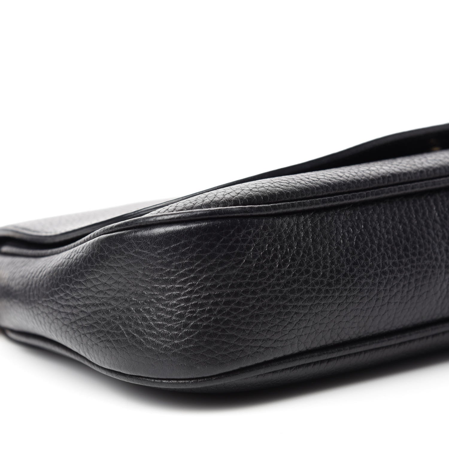 Gucci Pebbled Calfskin Medium Soho Flap Crossbody Black 6 of 10