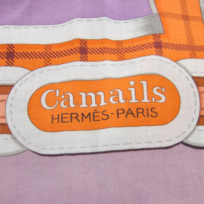 Hermes Cashmere Silk Camails Shawl 140 3 of 6