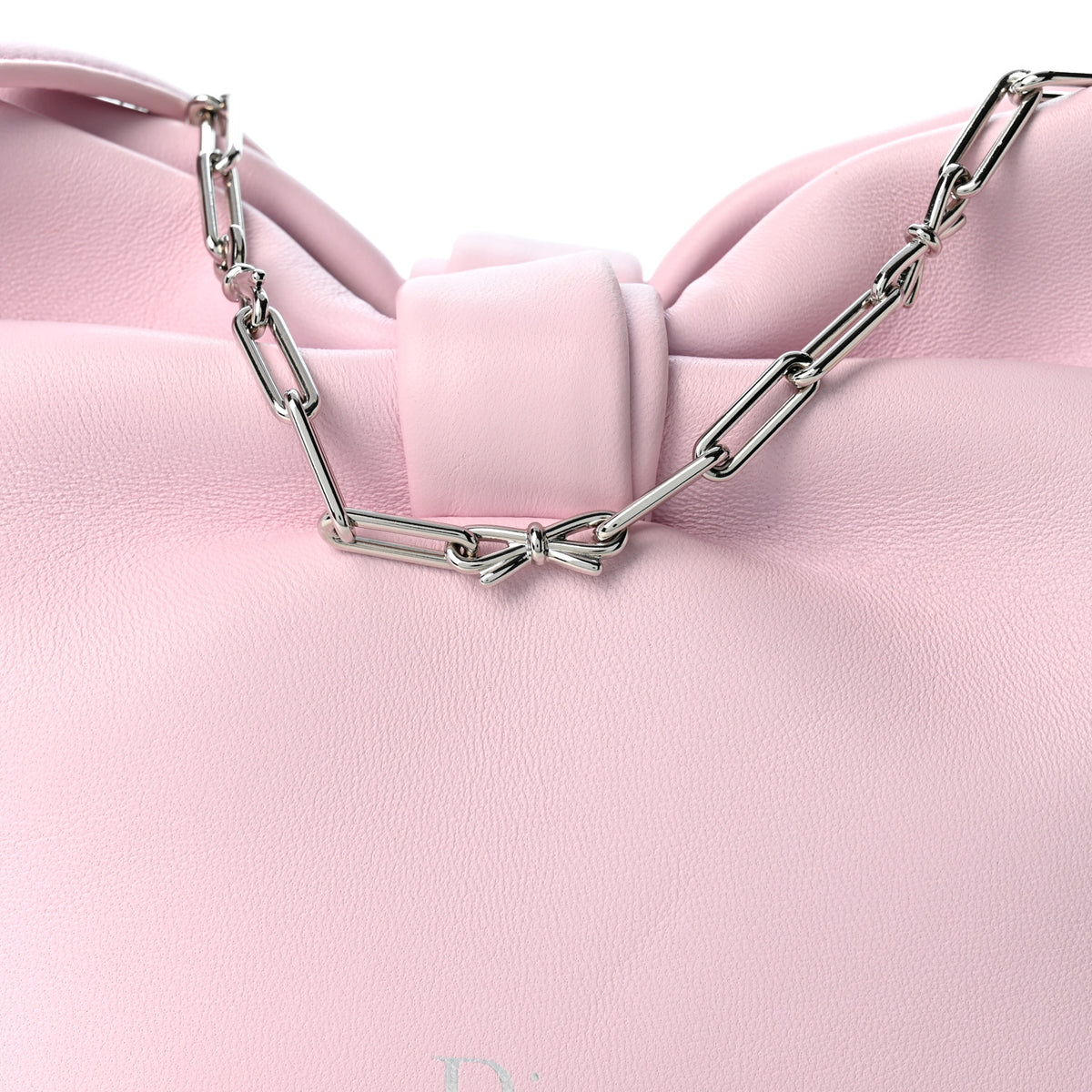 Lambskin Small Bow Bag Rose Songe