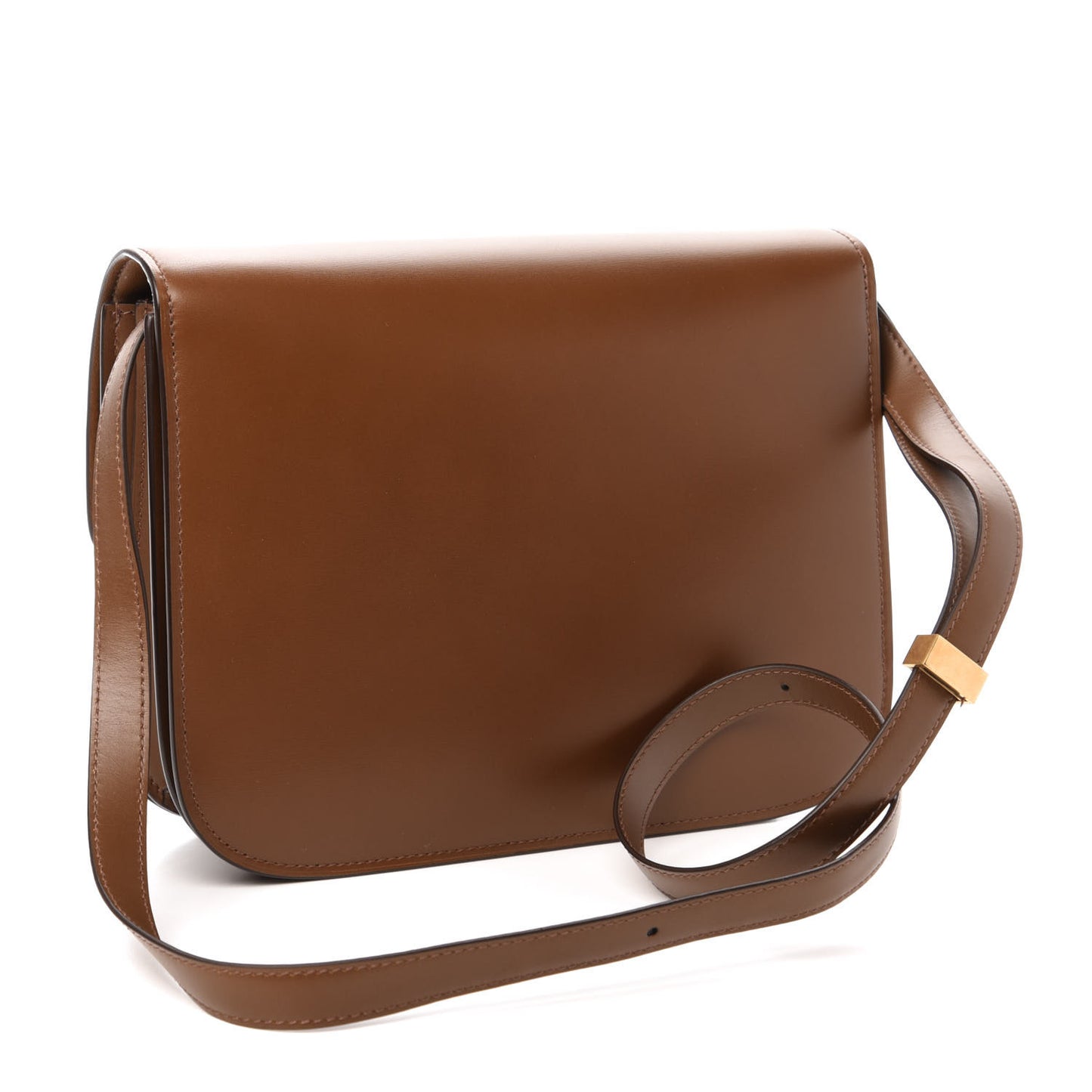 Box Calfskin Medium Classic Box Flap Bag Camel