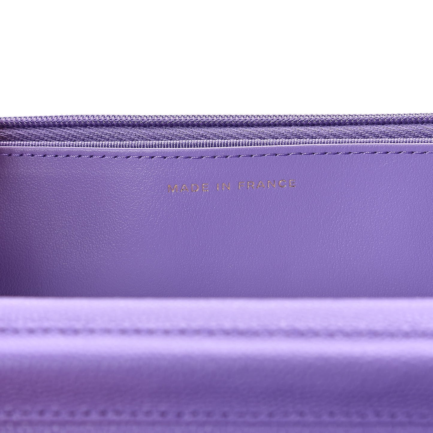 Caviar Quilted Wallet On Chain WOC Purple
