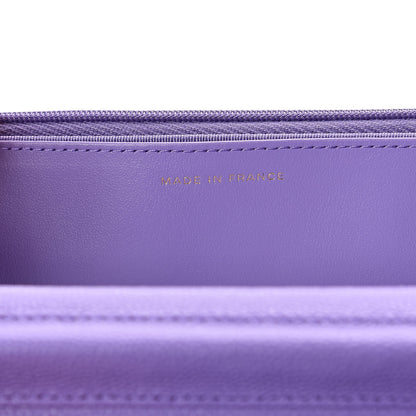 Chanel Caviar Quilted Wallet On Chain WOC Purple 7 of 9