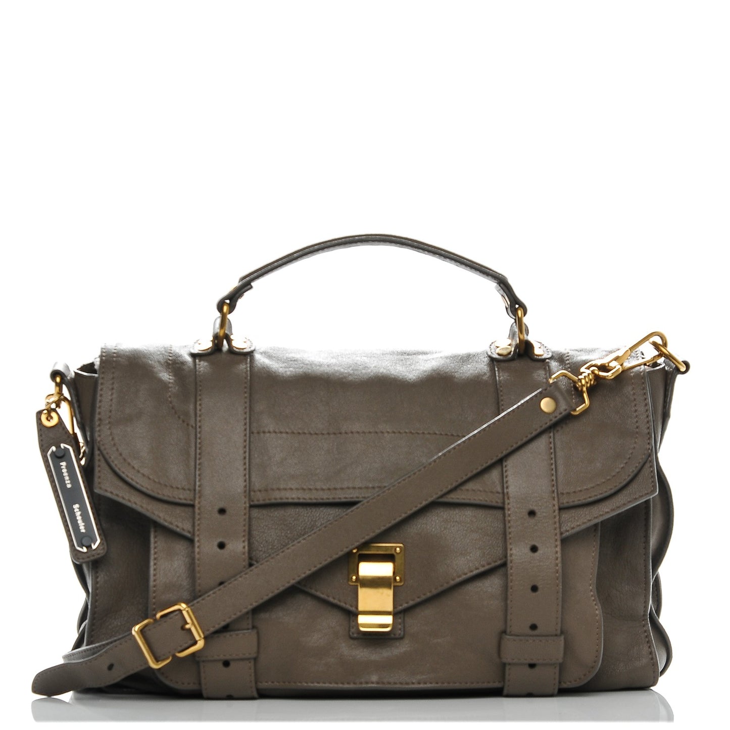 Lambskin Medium PS1 Satchel Smoke