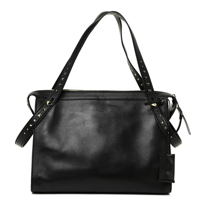 Valentino Garavani Vitello Lovestud Shoulder Bag Black 1 of 19
