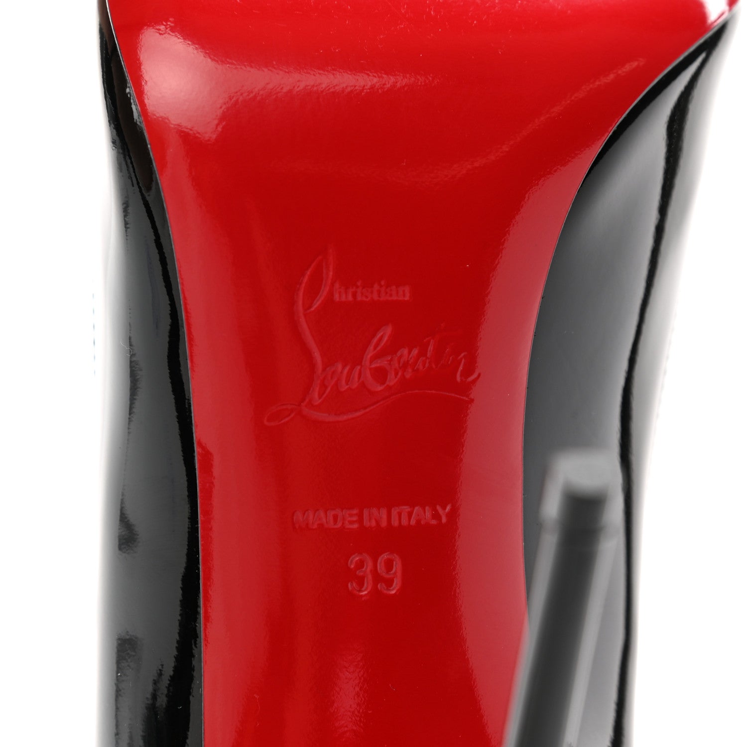 Christian Louboutin Patent Hot Chick 100 Pumps 39 Black 6 of 7