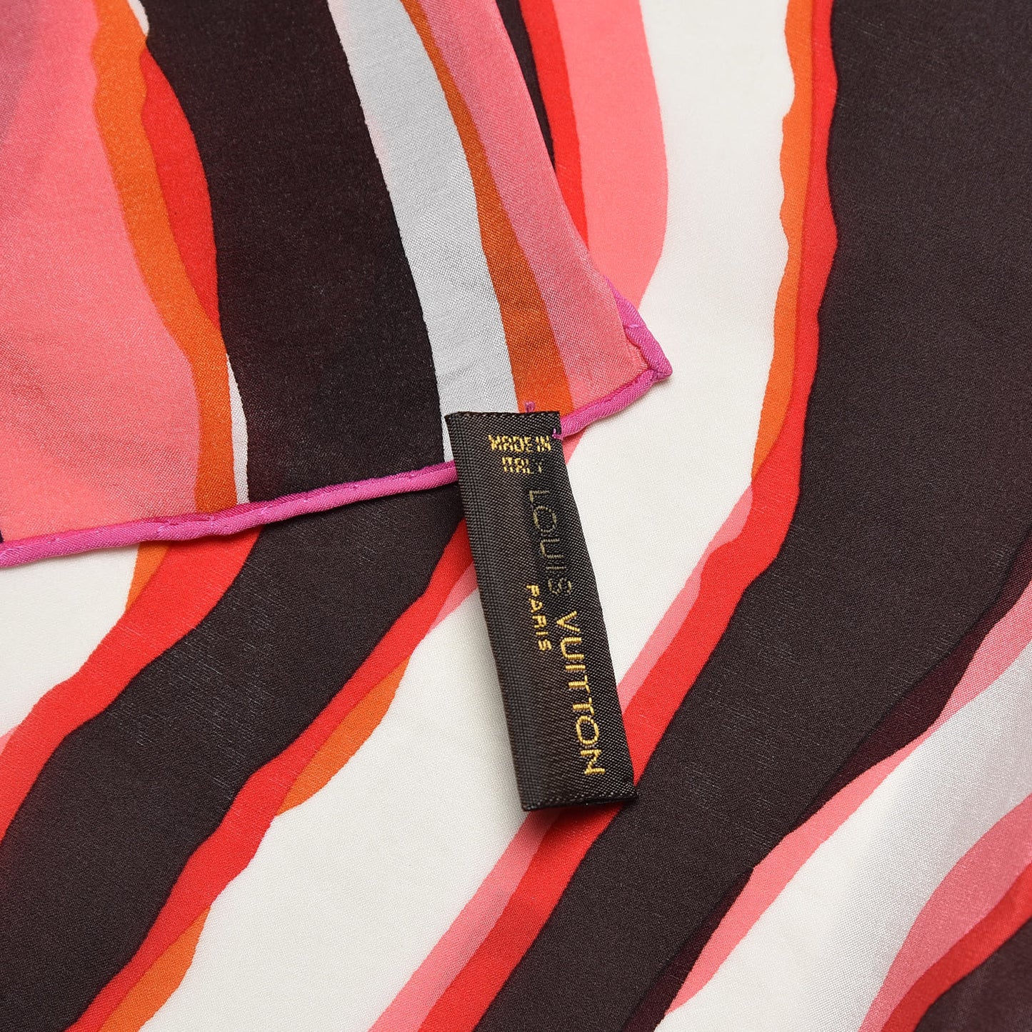 Silk Zebra Square Scarf Muticolor