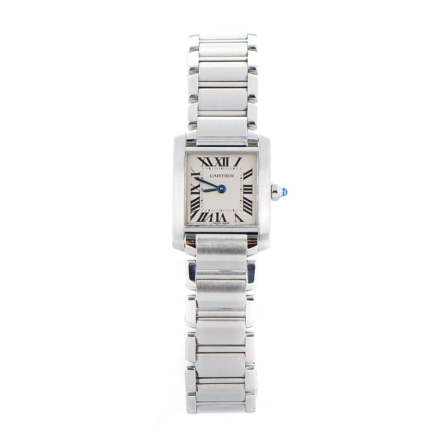 Stainless Steel 20mm Tank Francaise Quartz Watch