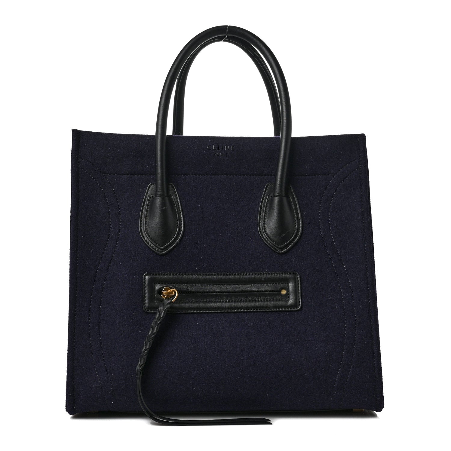 Celine Felt Medium Phantom Luggage Navy 1 of 8