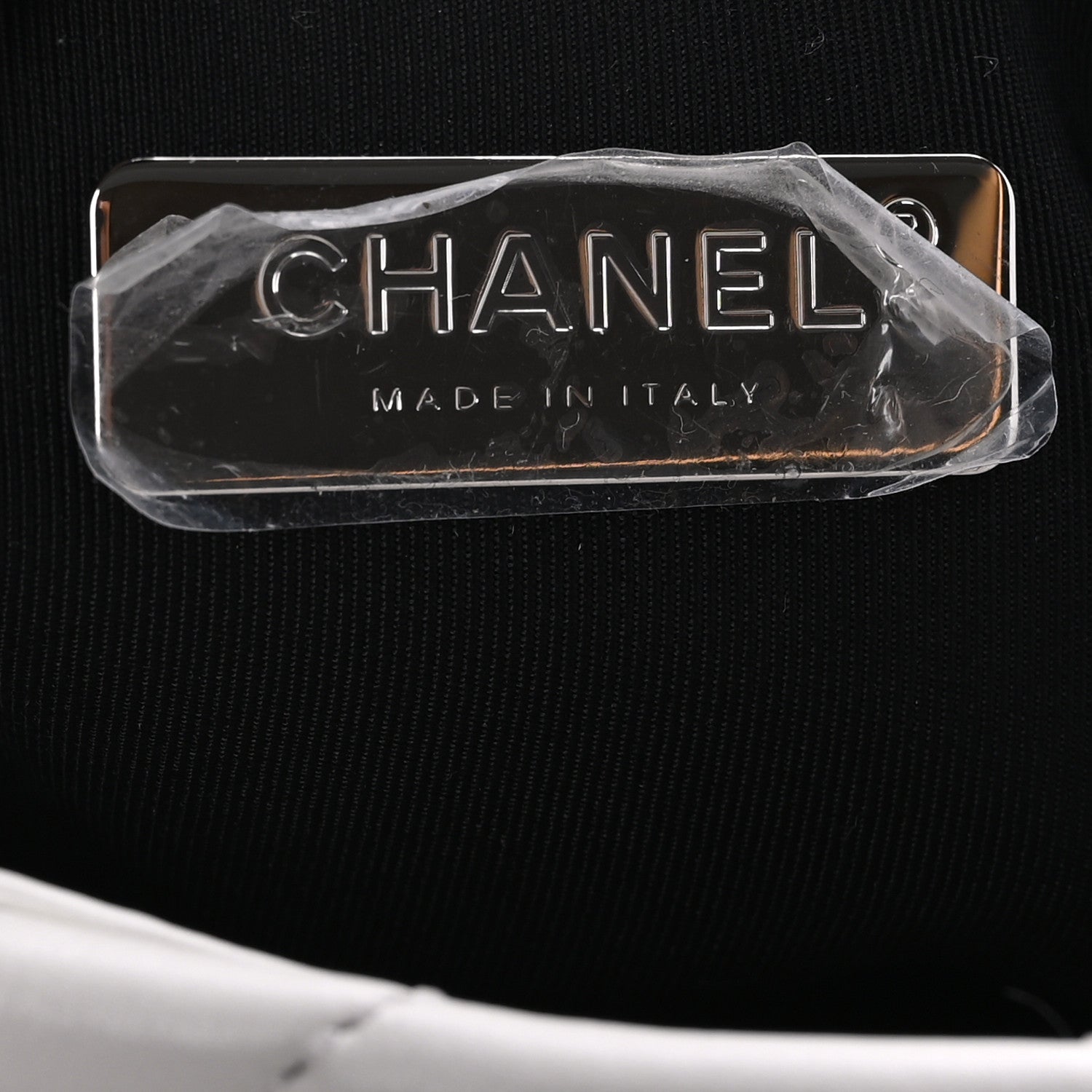 Chanel Glossy Calfskin Quilted Medium Chanel 19 Flap White Black 6 of 9