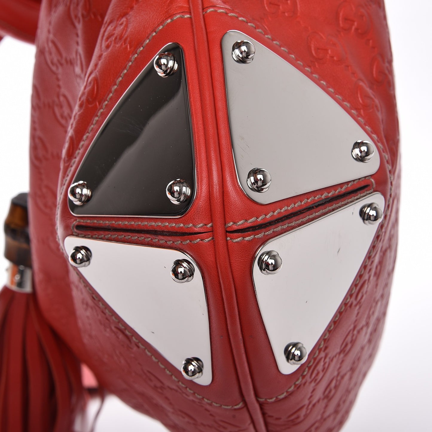 Guccissima Medium Indy Top Handle Hobo Red