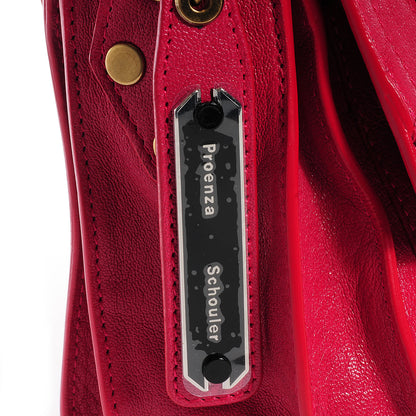 Proenza Schouler Leather PS1 Mini Pouch Messenger Bag Raspberry 5 of 13