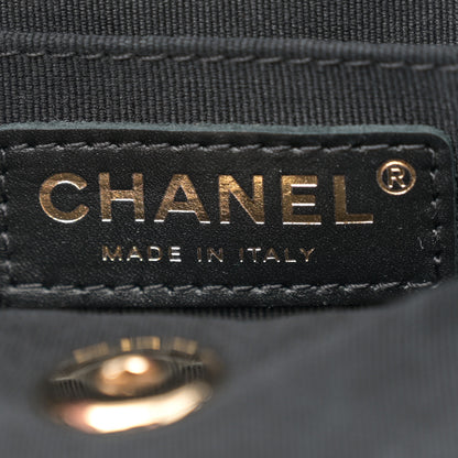 Chanel Shiny Caviar Quilted Medium Duma Pockets Drawstring Backpack Black 6 of 10