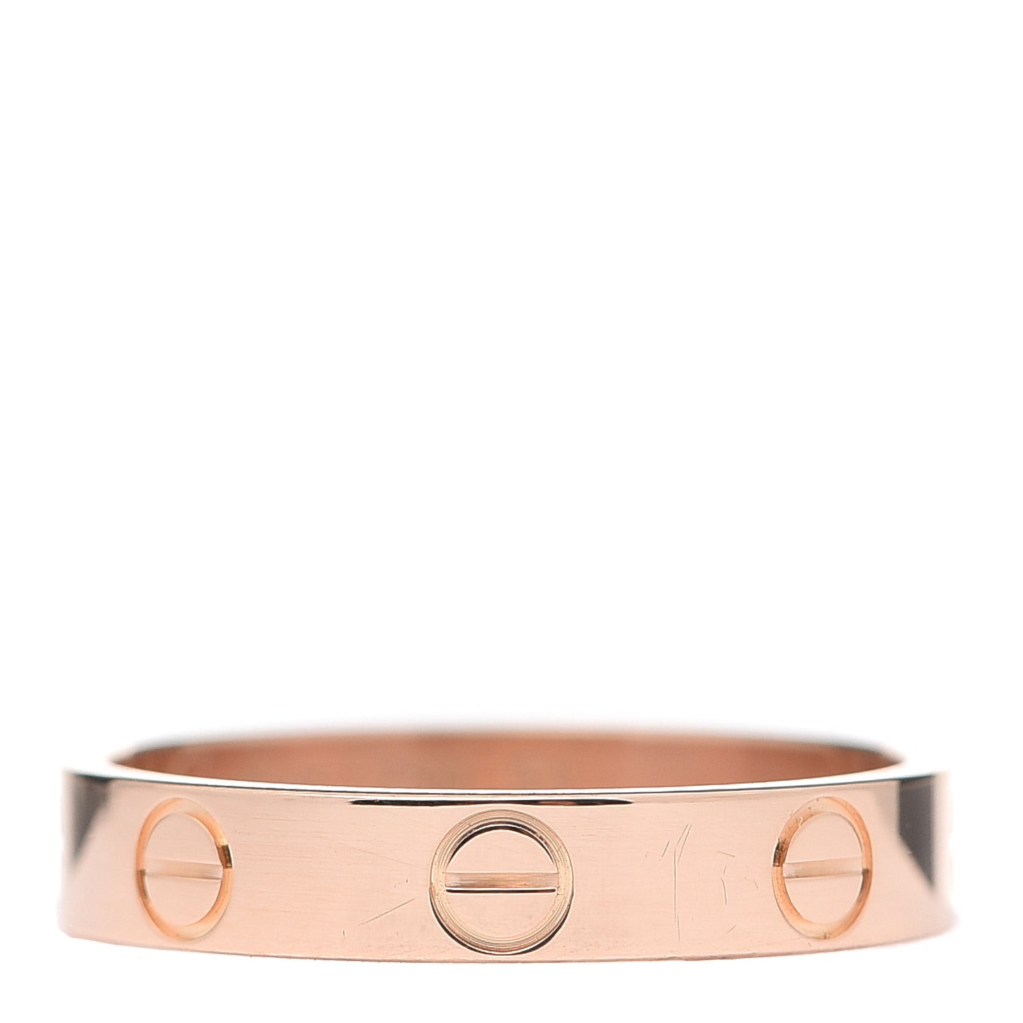 18K Pink Gold 3.5mm LOVE Wedding Band Ring 51 5.75