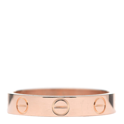Cartier 18K Pink Gold 3.5mm LOVE Wedding Band Ring 51 5.75 1 of 5