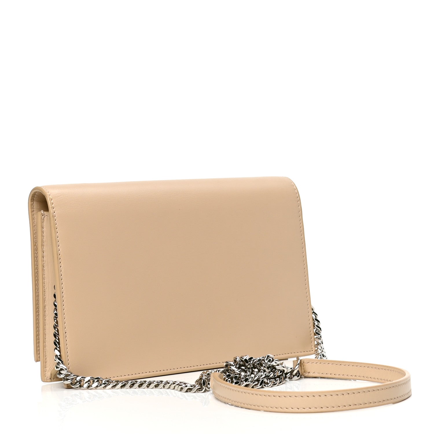Saint Laurent Smooth Calfskin Classic Monogram Kate Tassel Chain Wallet Light Natural 2 of 4