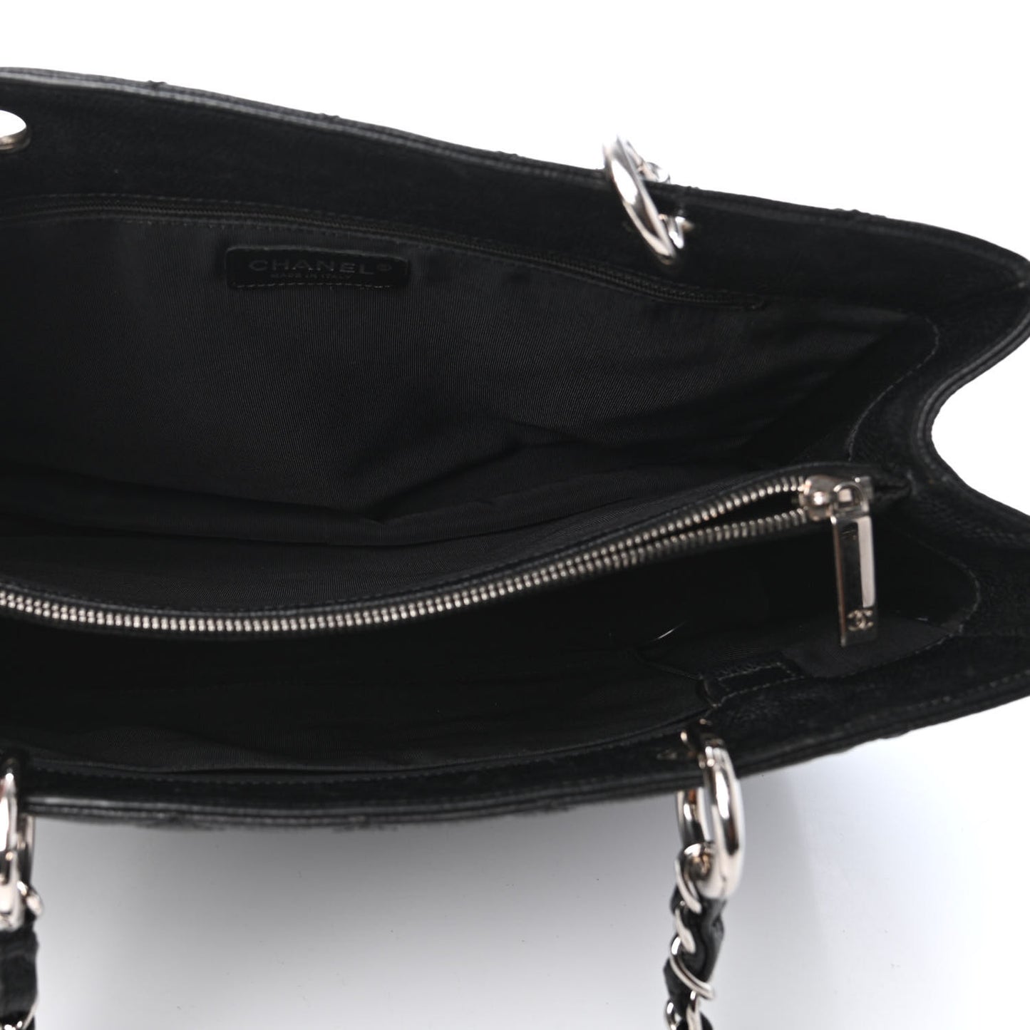 Caviar Quilted Grand Shopping Tote GST Black