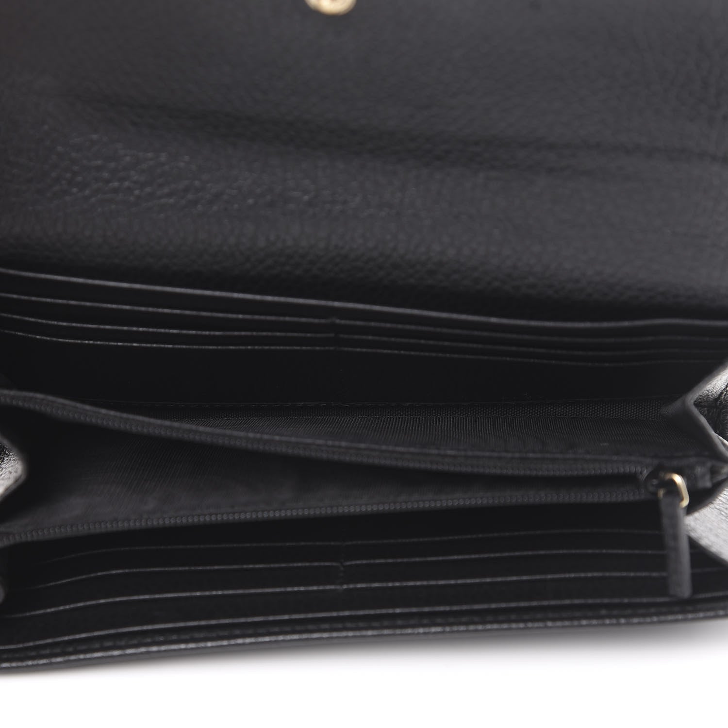 Gucci Dollar Calfskin Swing Continental Wallet Black 4 of 8