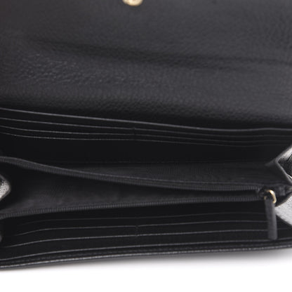 Gucci Dollar Calfskin Swing Continental Wallet Black 4 of 8