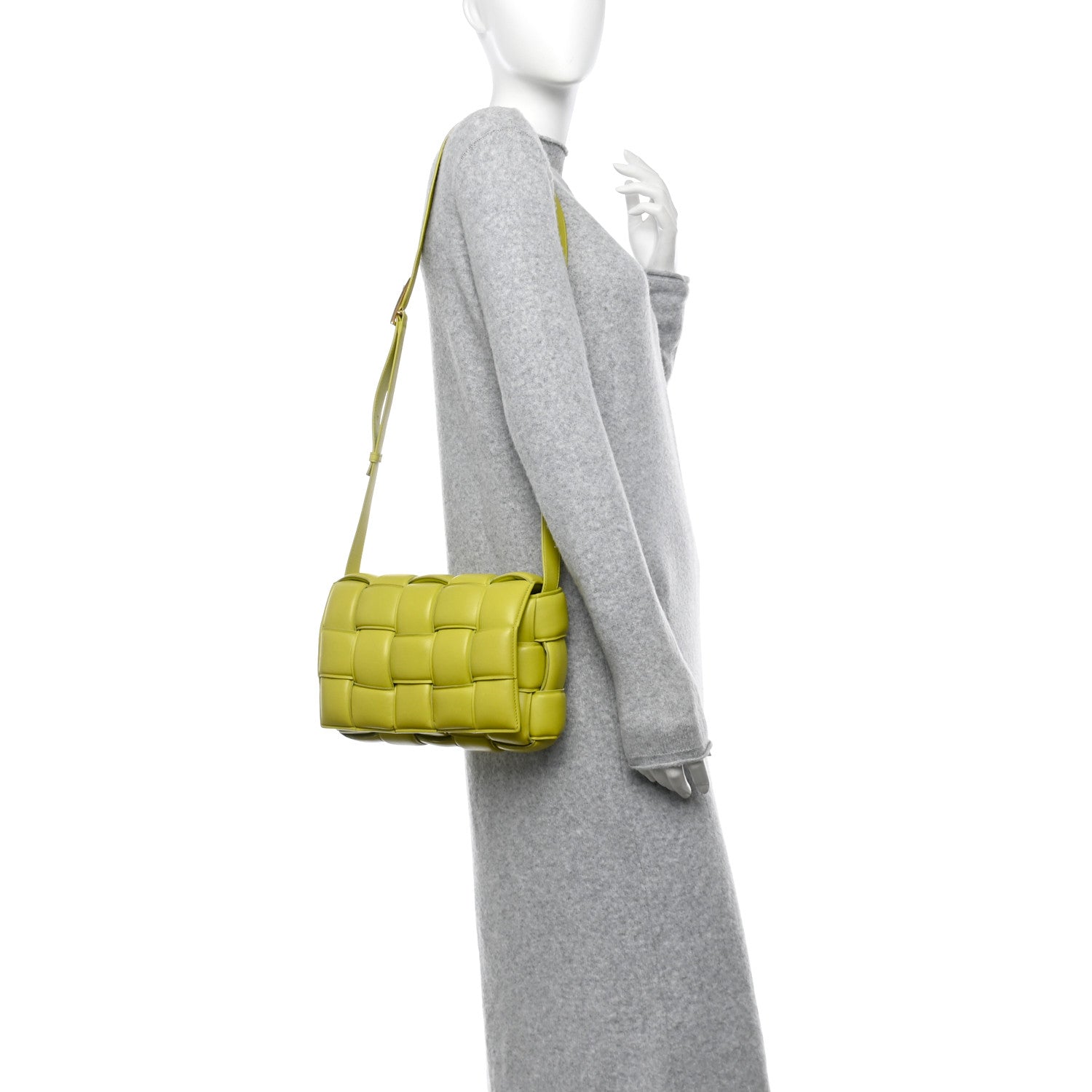 Bottega Veneta Nappa Maxi Intreccio Padded Cassette Crossbody Bag Kiwi 2 of 13