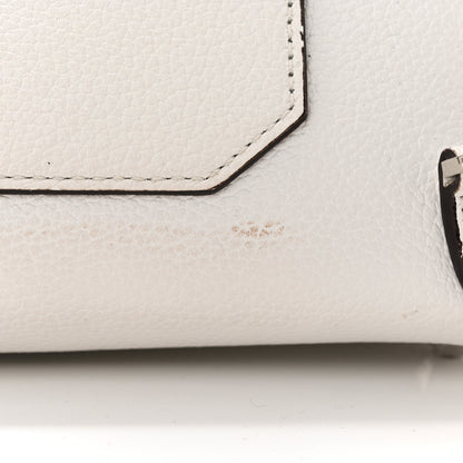 MCM Grained Calfskin Medium Milla Convertible Backpack White Flake 11 of 15