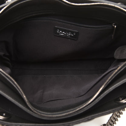 Chanel Caviar Quilted Medium Rock In Rome Tote Black 5 of 10