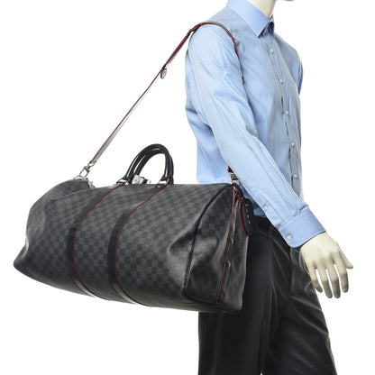Louis Vuitton Damier Graphite Keepall Bandouliere 55 2 of 22