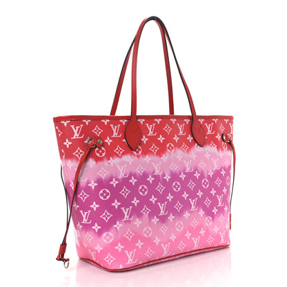 Louis Vuitton Monogram Escale Neverfull MM Rouge 3 of 8