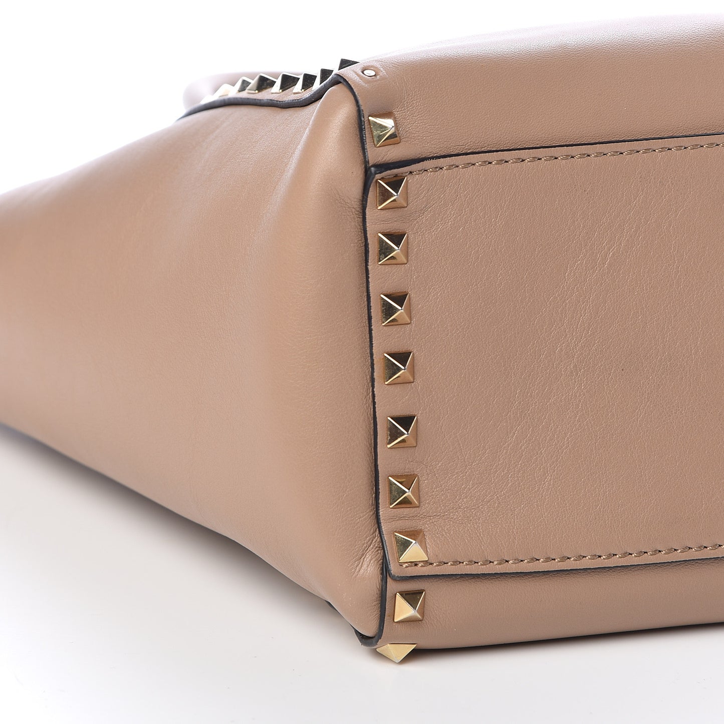 Vitello Rockstud Double Handle Tote Alpaca