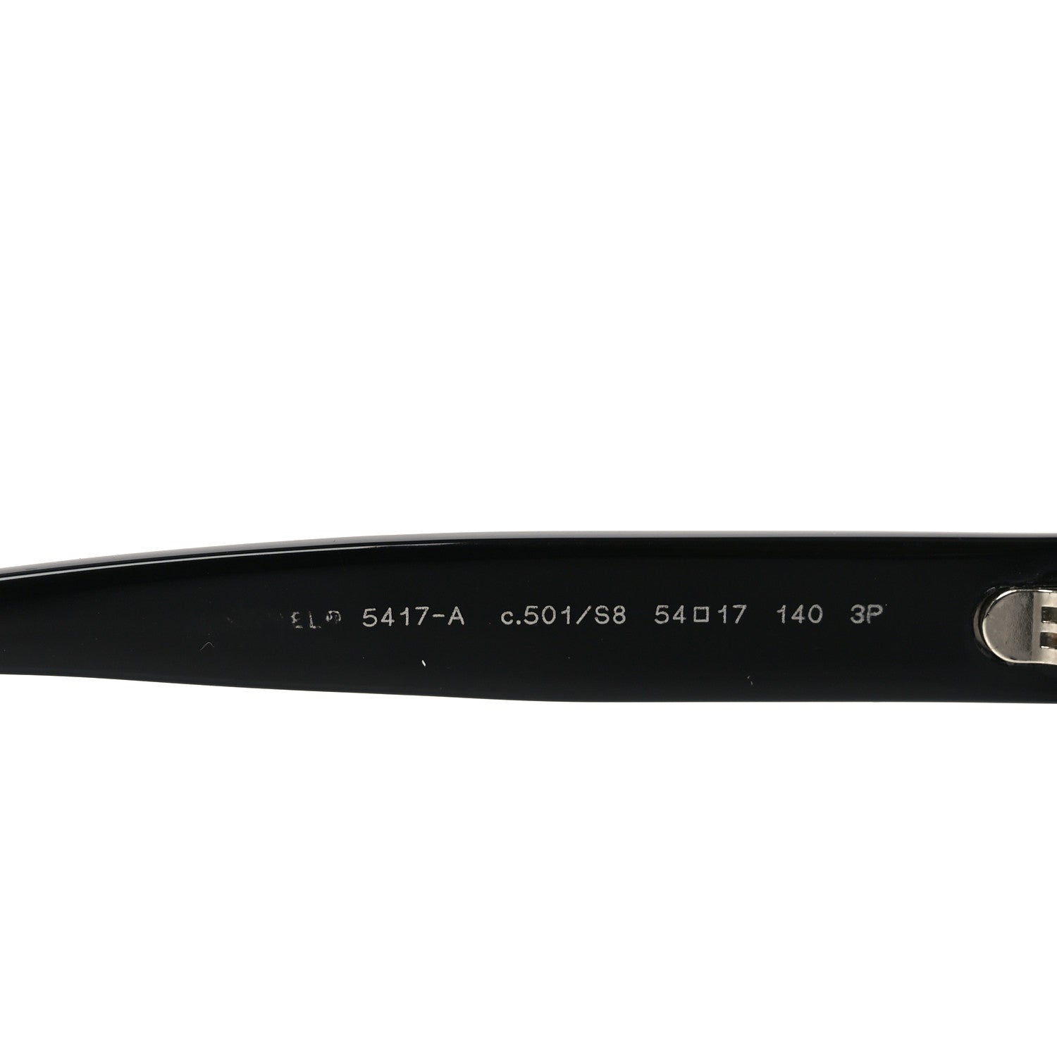 Chanel Acetate Polarized Square Sunglasses 5417-A Black 6 of 8
