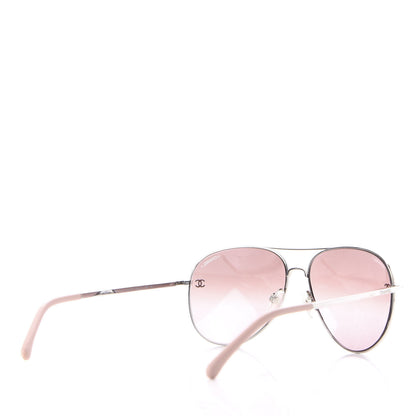 Chanel CC Aviator Sunglasses 4189-T-Q Pink 4 of 8