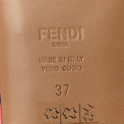 Fendi Mink FF Baguette Slide Sandals 37 Kissed 6 of 8