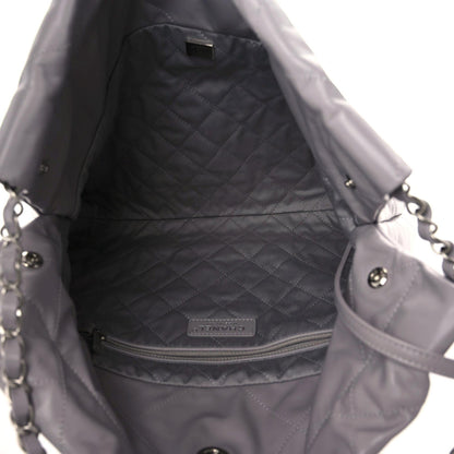 Chanel Shiny Calfskin Quilted Small Chanel 22 Grey 10 of 12