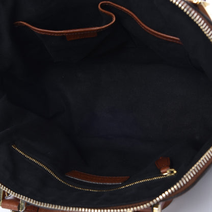Burberry Bridle Calfskin House Check Small Orchard Bowling Bag Deep Claret 5 of 10