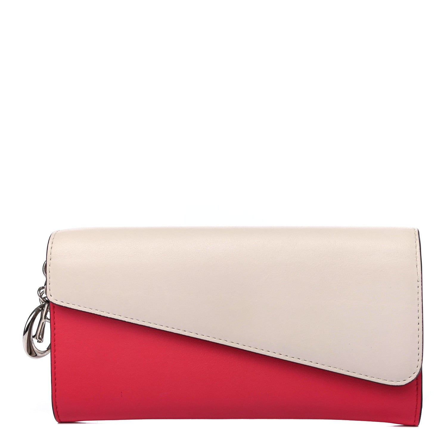 Christian Dior Smooth Calfskin Diorissimo Long Wallet Fuchsia White 1 of 4