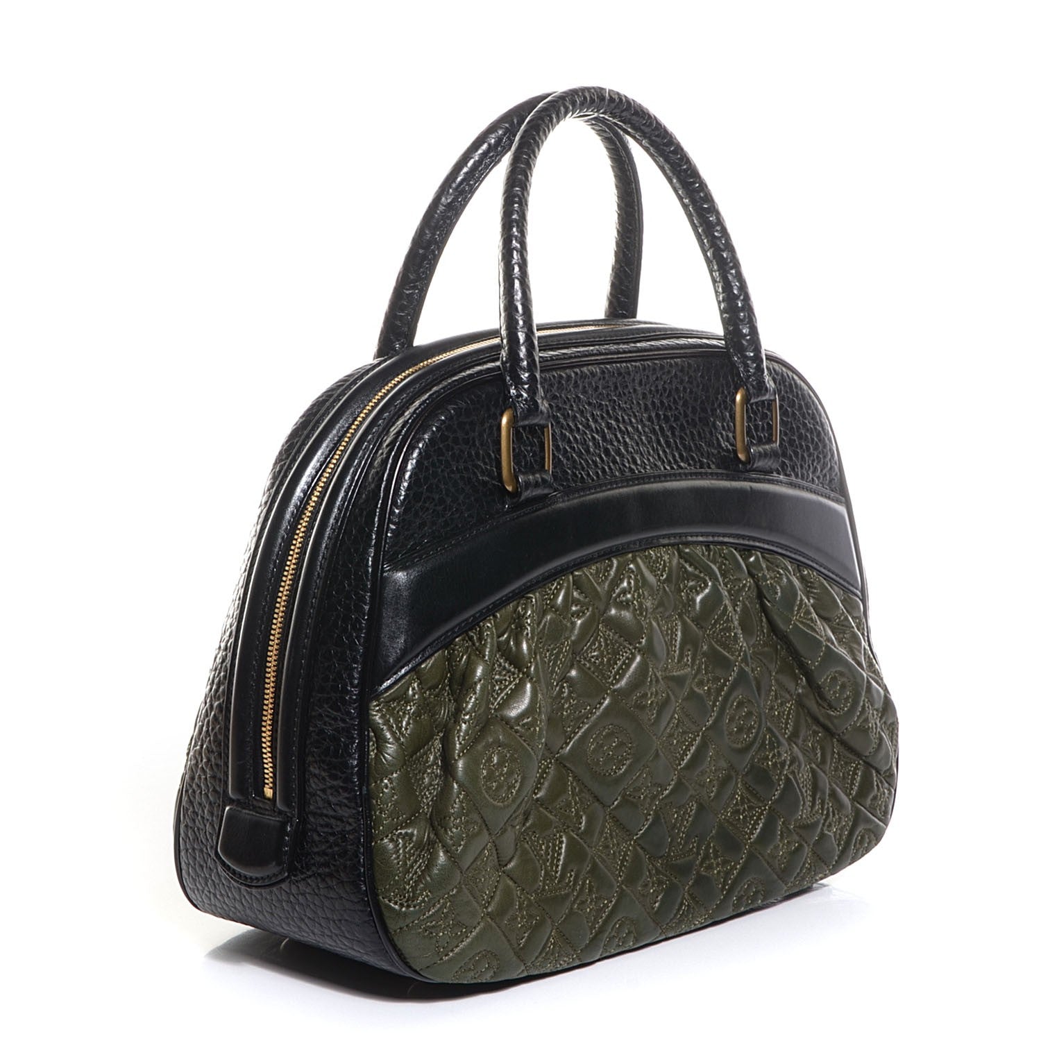 Louis Vuitton Lambskin Vienna Mizi Kaki 2 of 12