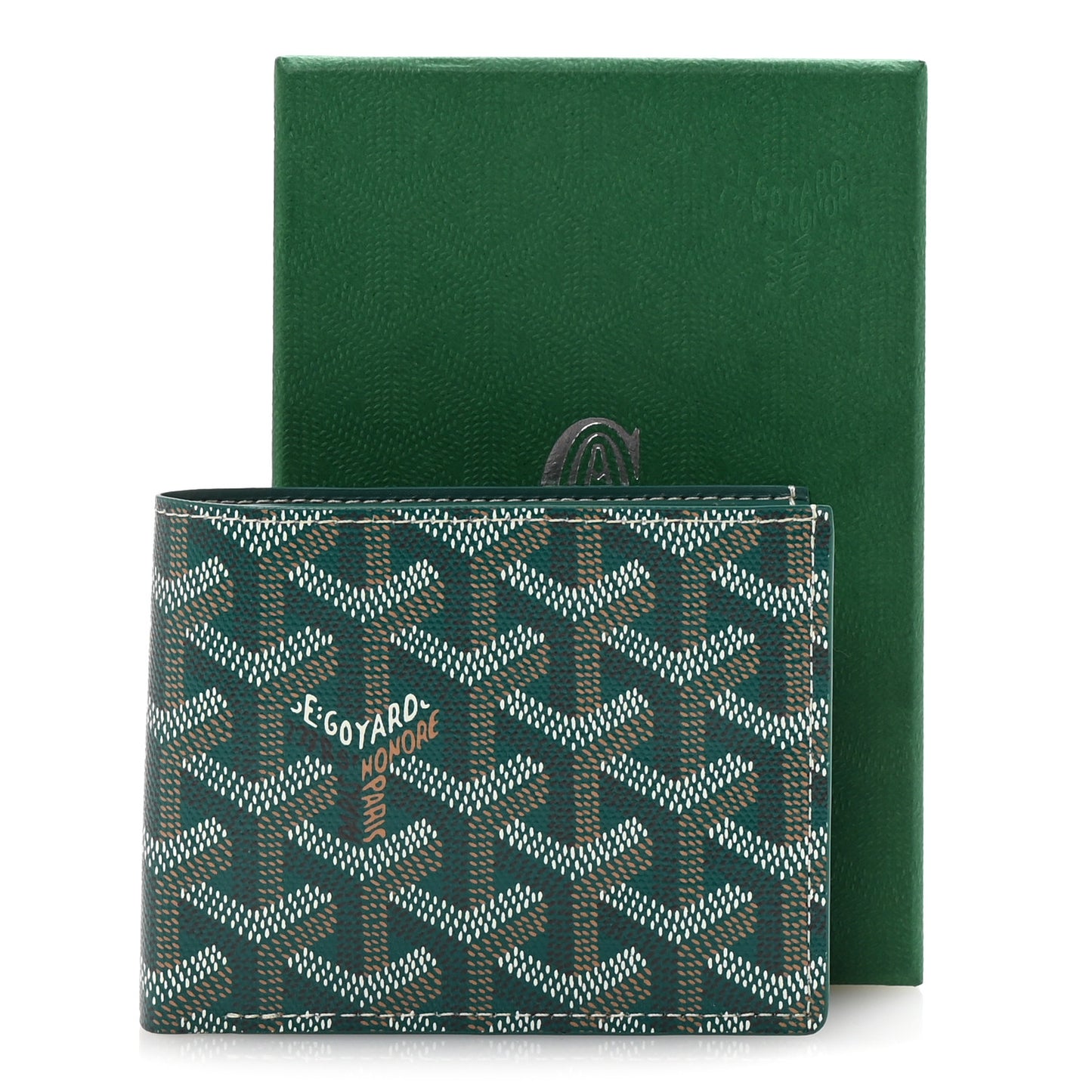 Goyardine Bi-Fold Victoire PM Wallet Green