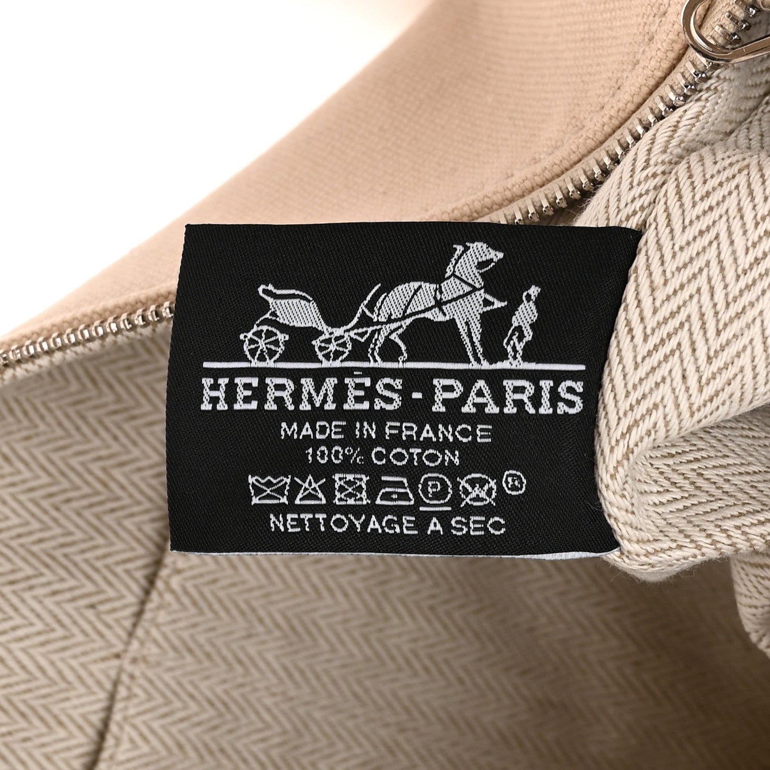 Hermes Canvas Small Bride-A-Brac Pouch Natural 6 of 10