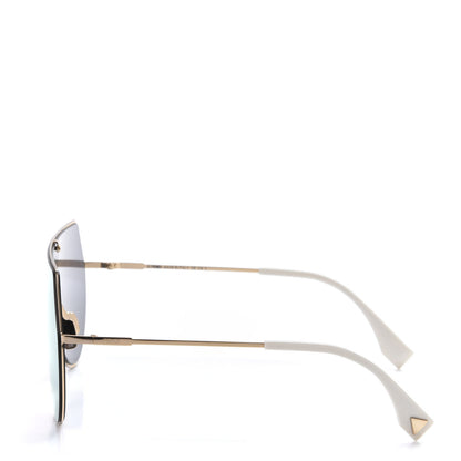 Fendi Metal Mirrored Eyeline Sunglasses FF 0193/S Matte Gold 3 of 8