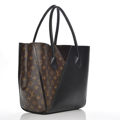 Louis Vuitton Calfskin Monogram Kimono Tote Black 3 of 7
