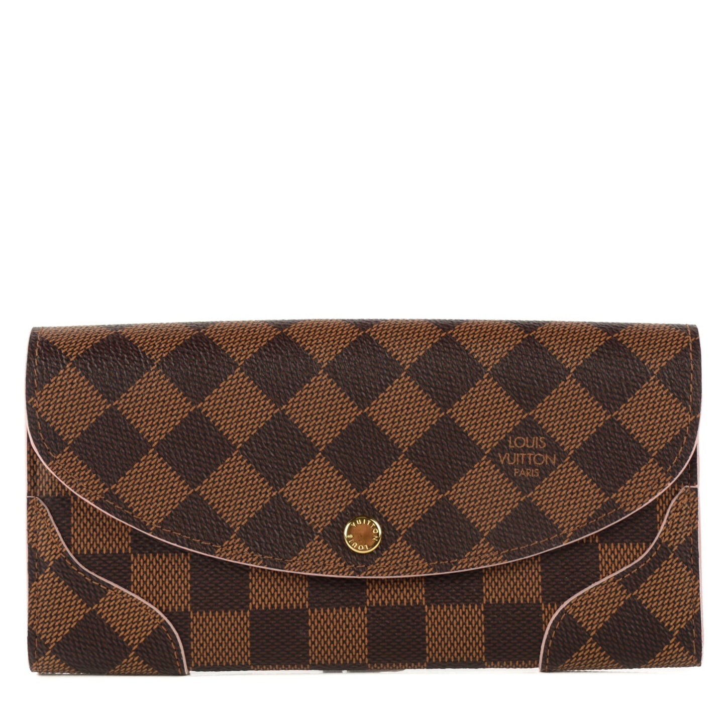 Damier Ebene Caissa Wallet Rose Ballerine