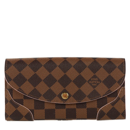 Louis Vuitton Damier Ebene Caissa Wallet Rose Ballerine 1 of 7