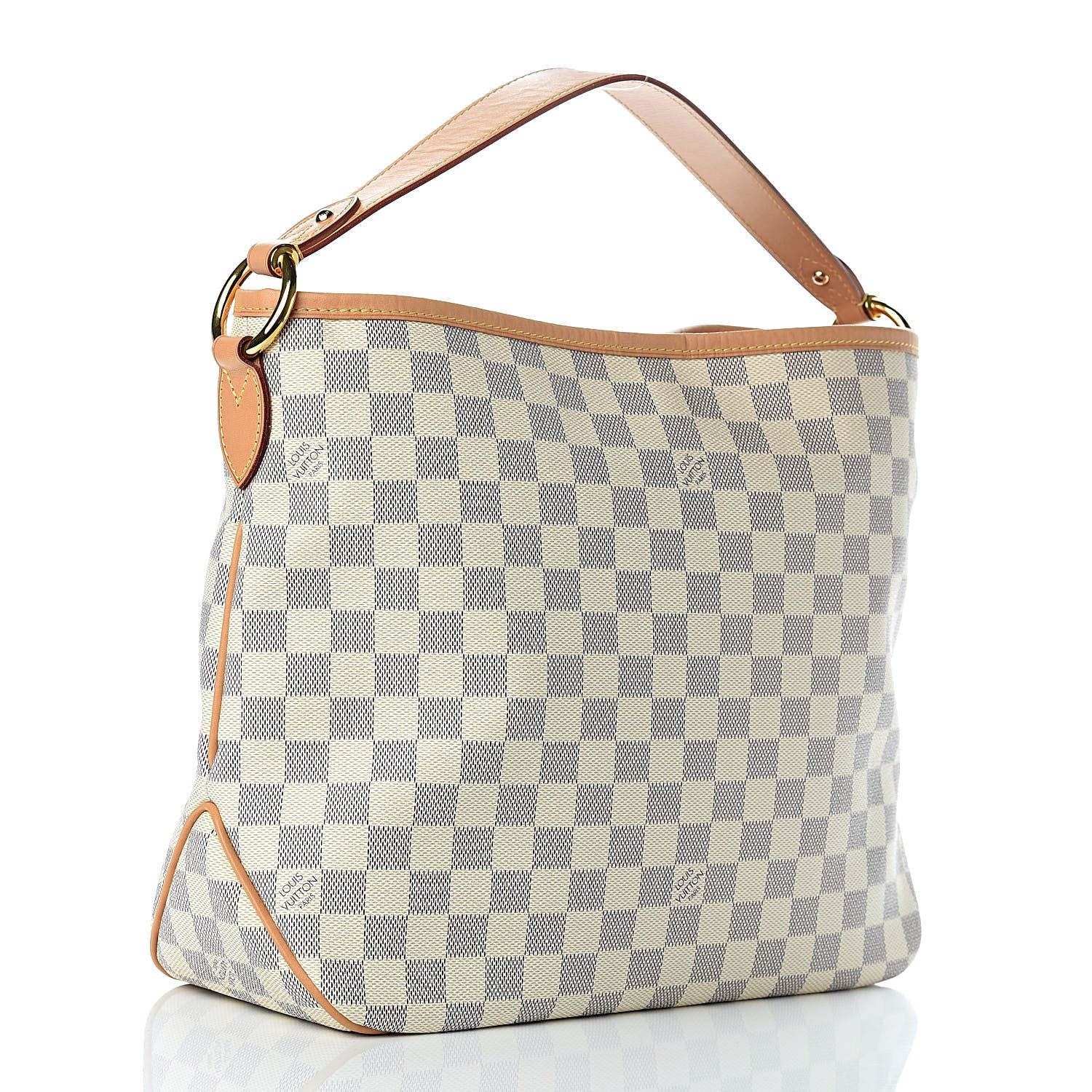 Louis Vuitton Damier Azur Delightful PM Rose Ballerine 3 of 11