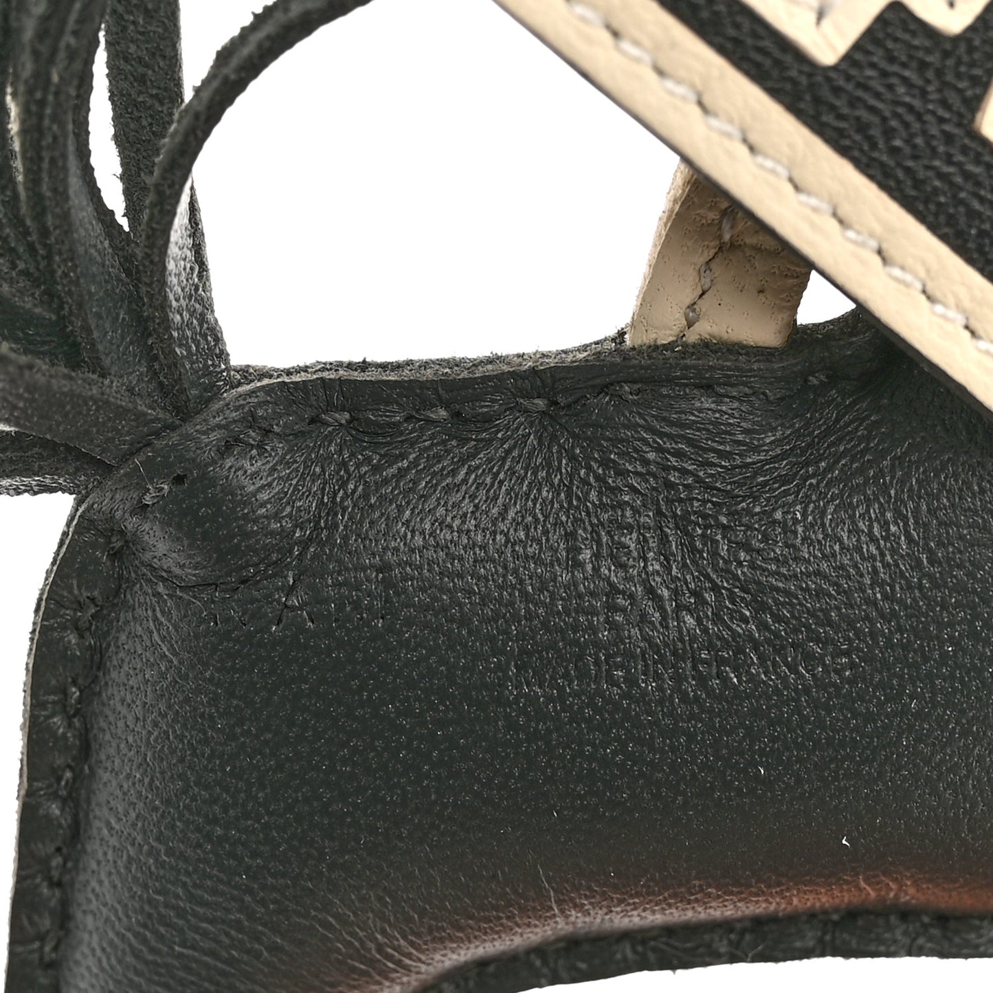 Milo Lambskin Grigri Rodeo Robeo 24 Bag Charm PM Vert Mangrove Black Craie