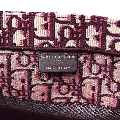 Christian Dior Oblique Medium Book Tote Burgundy Multicolor 6 of 11