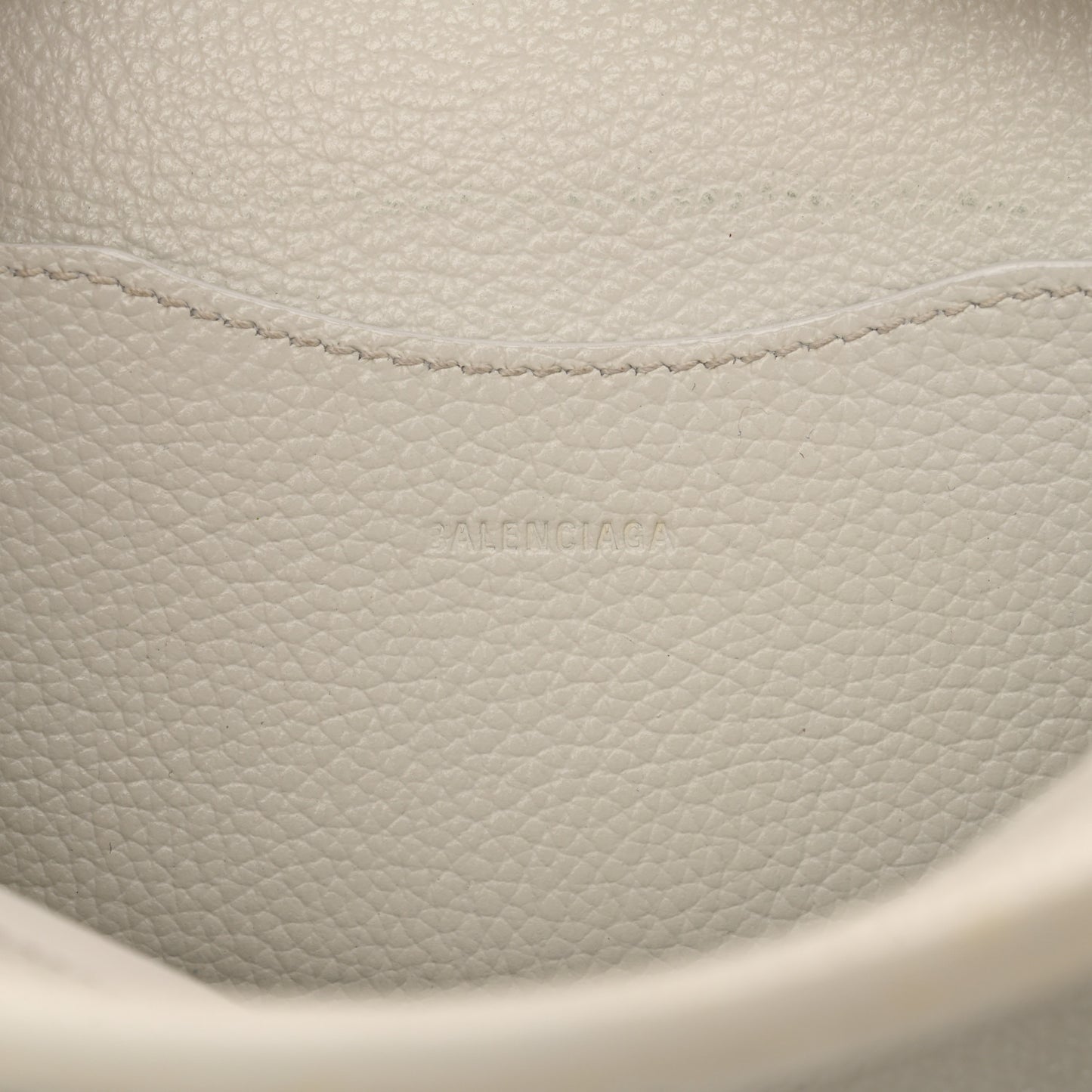 Grained Calfskin Neo Classic Silver Hardware Mini City White