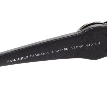 Chanel Acetate Square Cat Eye CC Sunglasses 5456 Black 6 of 8